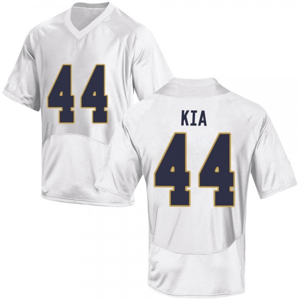 Kahanu Kia Notre Dame Fighting Irish NCAA Men's #44 White Game College Stitched Football Jersey MIR8255HN